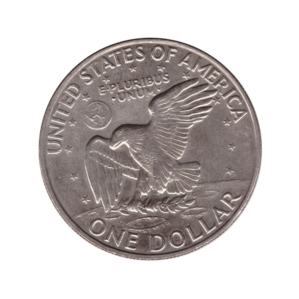 1 доллар США Эйзенхауэр (D) (Лунный). 1972 год