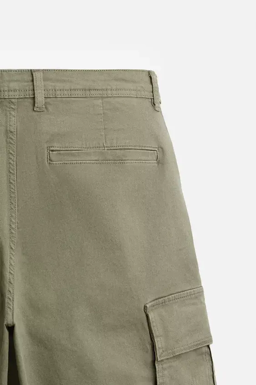 ZARA БРЮКИ КАРГО RELAXED FIT, ХАКИ