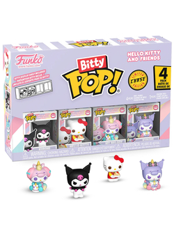 Фигурка Funko Bitty POP! Hello Kitty And Friends Kuromi+HK+My Melody+Сhase (1 of 4) 4PK 85715