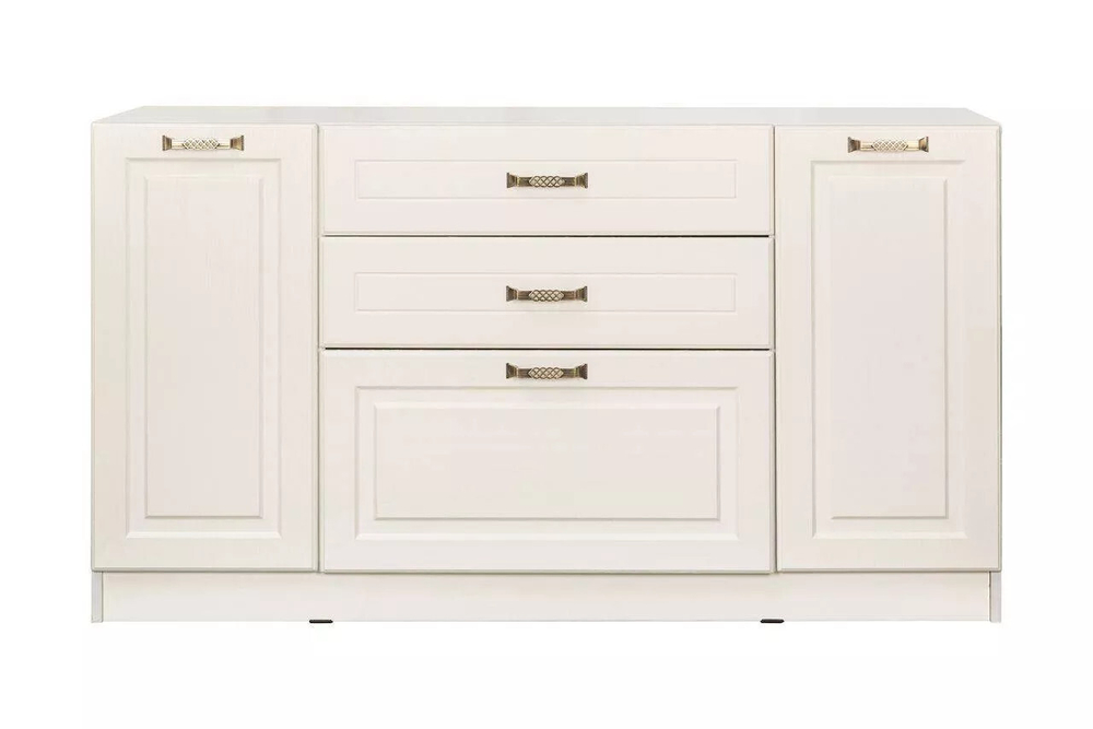 Ливерпуль Комод Белый/Ясень ваниль