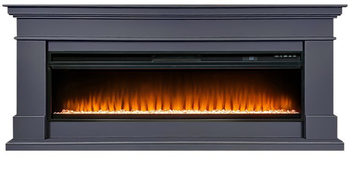 Каминокомплект California V60 SFT (Разборный) - Серый графит с очагом Vision 60 LED