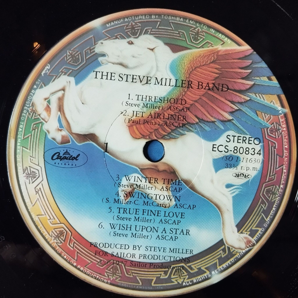 Винтажная виниловая пластинка LP Steve Miller Band Book Of Dreams (Japan 1977) (Obi) Swingtown