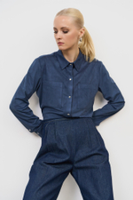 Рубашка из замши