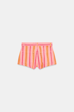 ZARA МИНИ-ШОРТЫ В ПОЛОСКУ, ПОЛОСКИ