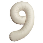 Фольгированные цифры, матовые, в кремовом цвете, 102 см