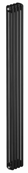 Радиатор Rifar Tubog 3180 - 4 секции трубчатый стальной подключение боковое (Антрацит)