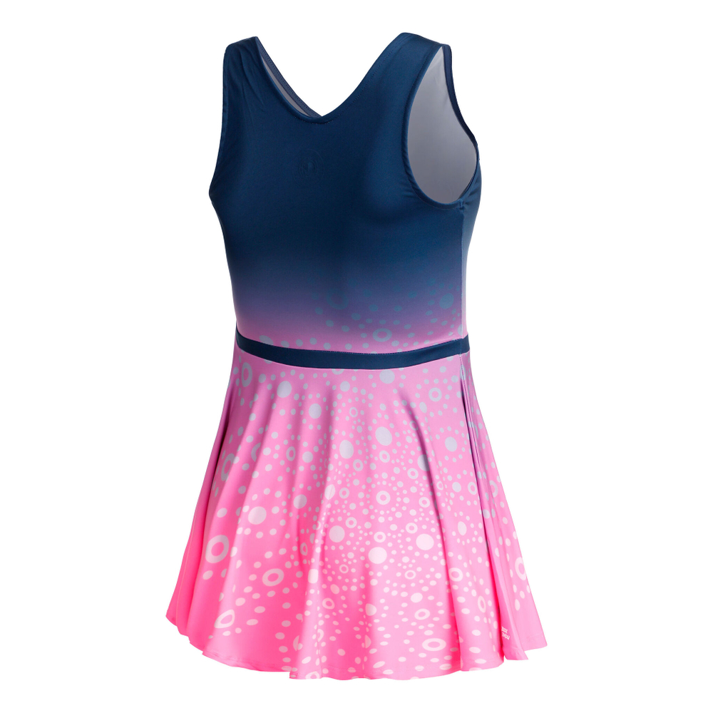 Женская теннисное платье BIDI BADU Colortwist 2in1 Dress Women - Pink, Dark Blue