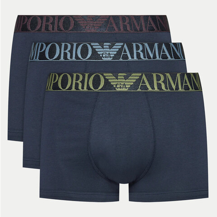 Набор мужских трусов хипсов 3в1 темно-синие Emporio Armani 111357_4F726 64135
