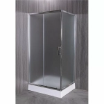 Душевой уголок Esbano ESR-8021 ESUGR8021 120х80 стекло рифленое, матовое/профиль хром