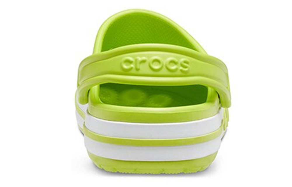 Crocs Bayaband Clog EVA logo set foot hole shoes for men and women the same lime green