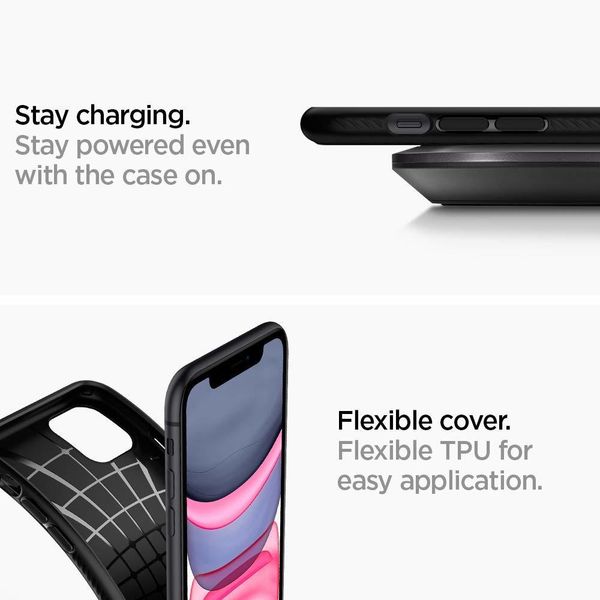 Чехол Spigen Liquid Air Armor Designed для Apple iPhone 11 Case (2019) - Matte Black