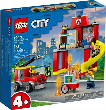 Конструктор LEGO City 60375 Пожарная часть и пожарная машина