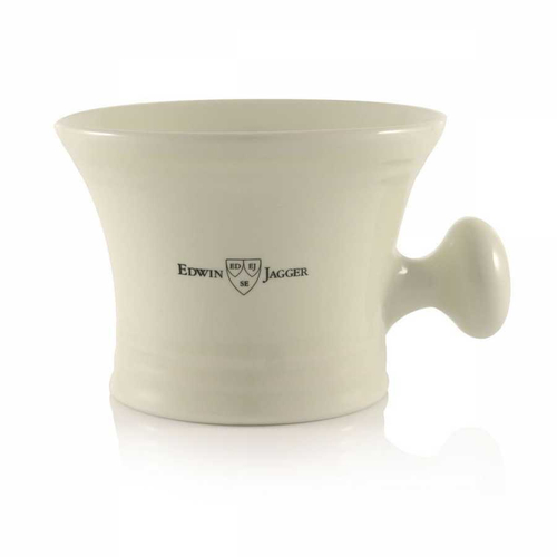 Edwin Jagger RN47 - Чаша для бритья слоновая кость фарфор с ручкой