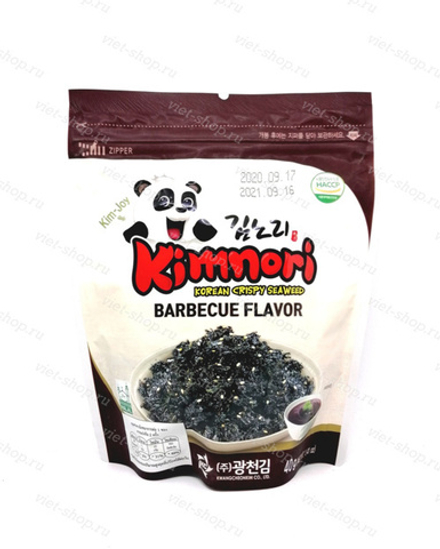 Сушеные морские водоросли со вкусом барбекю, Kimnori, 40 гр.