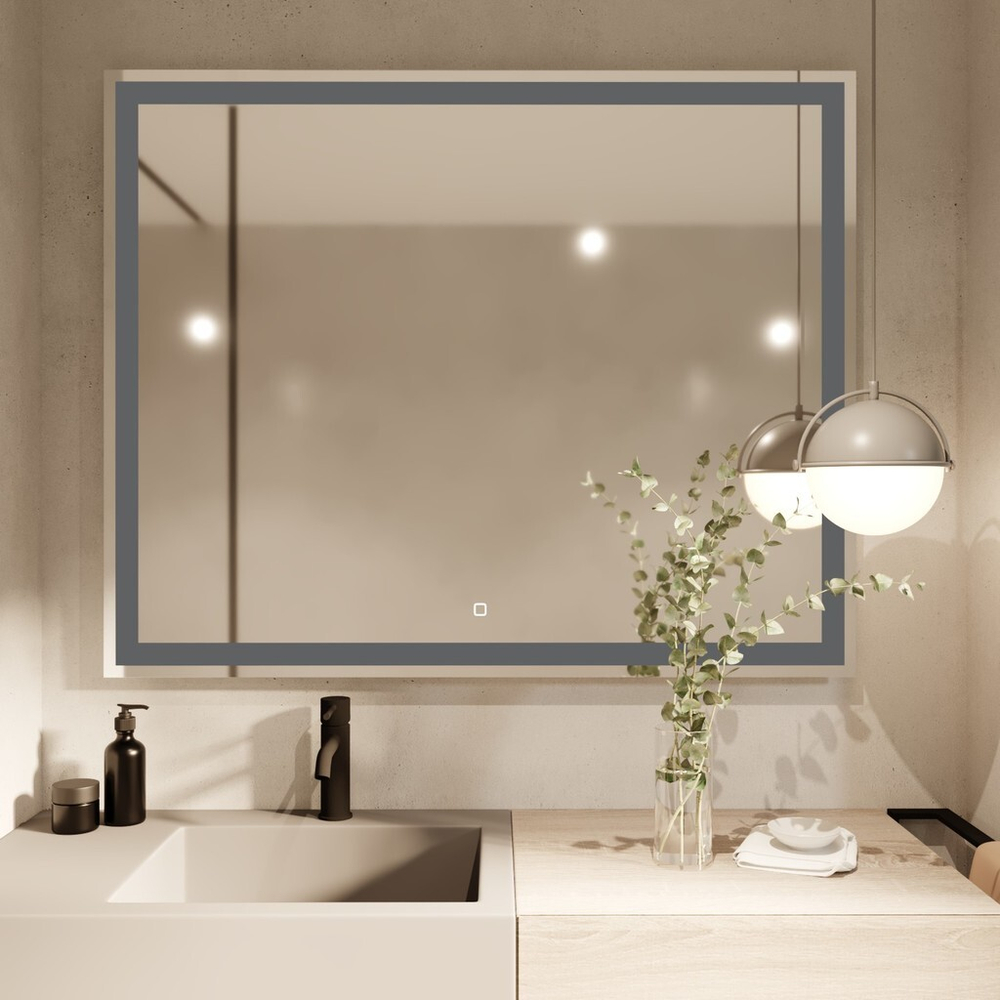 Зеркало MIXLINE "Ливия" 1000*800 (ШВ) сенсорный выключатель, светодиодная подсветка