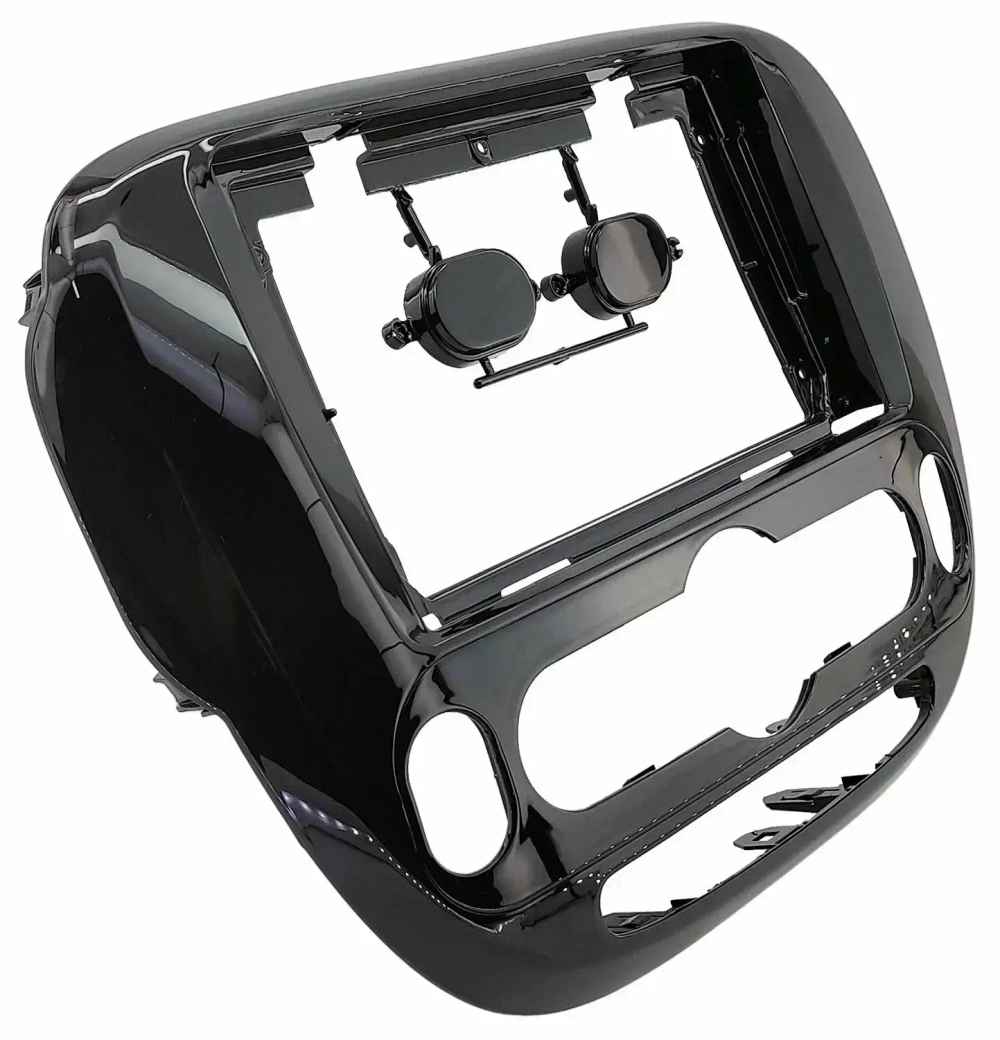 Магнитола для KIA Soul 2 2014-2019 (климат, рамка глянцевая) - FarCar BX877 монитор 13" 2K QLED на Android 13, TS10, 6+128, CarPlay, 4G SIM-слот