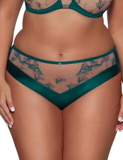 Трусики-слипы со средней линией талии Rafia (Размер: XXL) (Цвет: изумрудный)