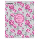 Тетрадь А5, 48 л., BRAUBERG, клетка, металлизированный картон, УЗОР, 401843