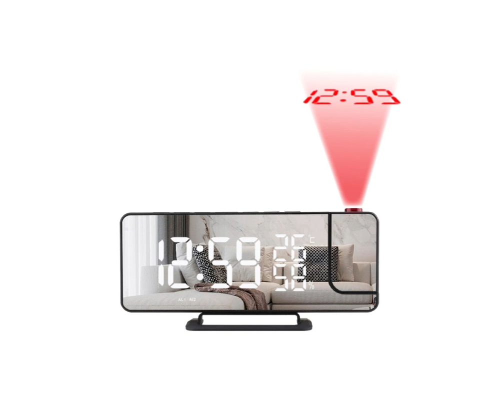 Часы с проекцией Gaosiio DS-3718LW белое свечение