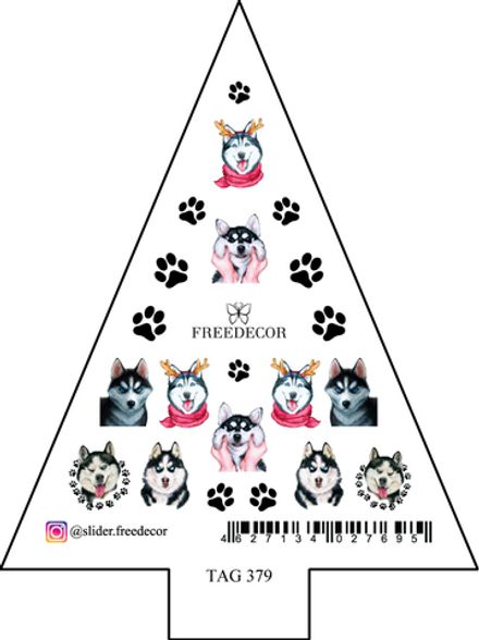 Freedecor Слайдеры для дизайна ногтей Елочка, TAG 379