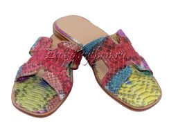 Сандалии из кожи питона SH-21