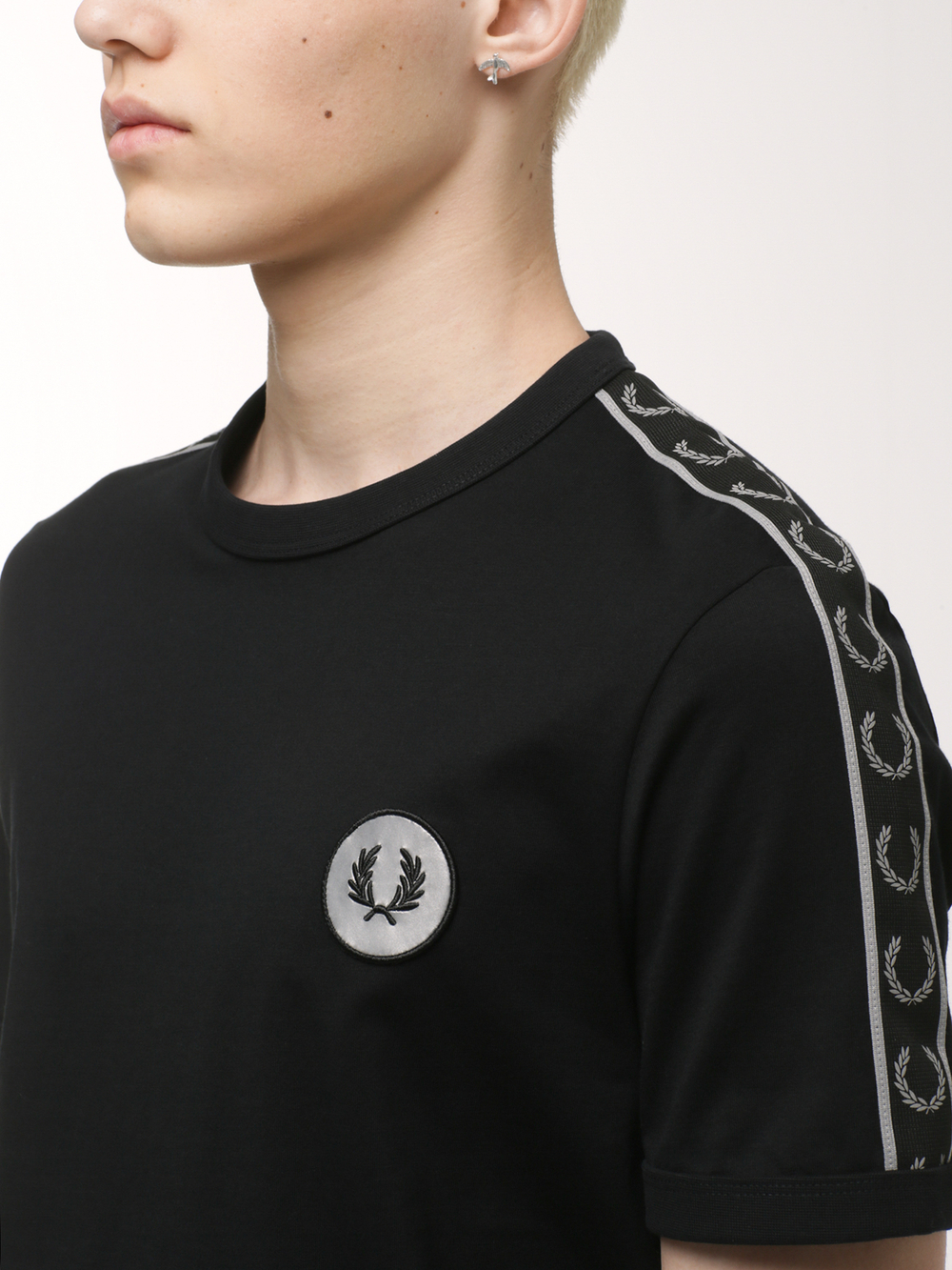 Мужская Футболка Reflective Detail Ringer