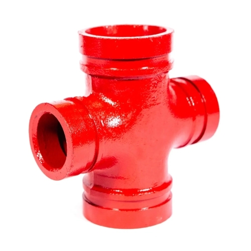 Крестовина переходная чугунная муфтовая грувлок PN16