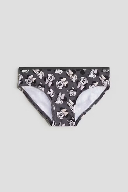 H&M Набор из семи хлопковых трусиков с принтом, пудрово-розовый