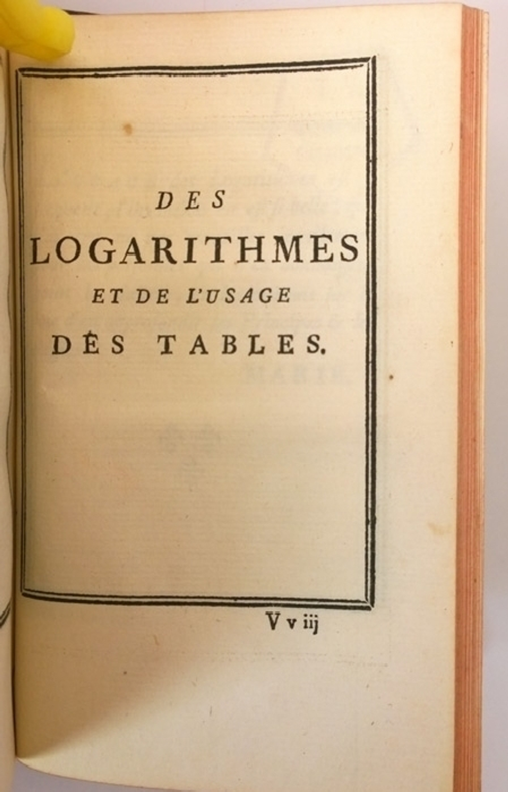 "Tables de logarithmes (Таблицы логарифмов)"  M.DCC.LXXXI (1781 г.)   Антикварная книга
