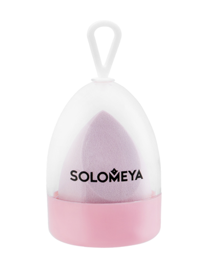 [Solomeya] Спонж для макияжа со срезом косметический ЛИЛОВЫЙ Flat End Blending Sponge Lilac, 1шт
