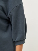 Свитшот оверсайз утепленный с рукавами 3/4