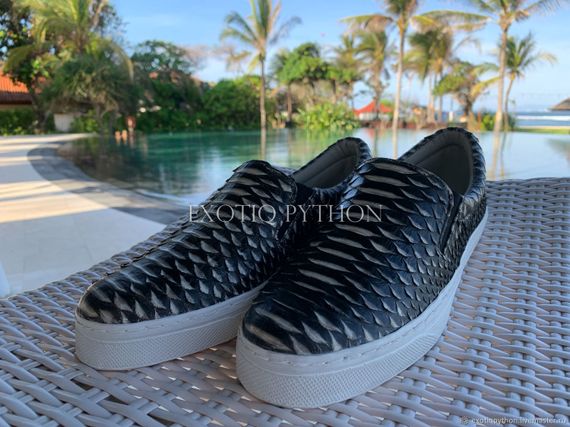 Слипоны из кожи питона SH-146