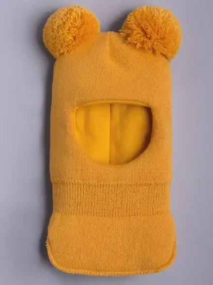 Шапка шлем детская зимняя вязаная