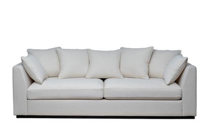 Диван Roberto треxместный, рогожка кремовый BOTEGA SVBEG 250x100x90см Garda Decor