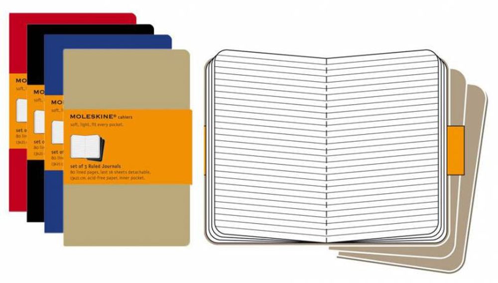 Блокнот Moleskine Cahier Large 130х210 мм (CH118)