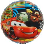 Шар (18''/46 см) Круг, Гоночные машинки, 1 шт. в уп.