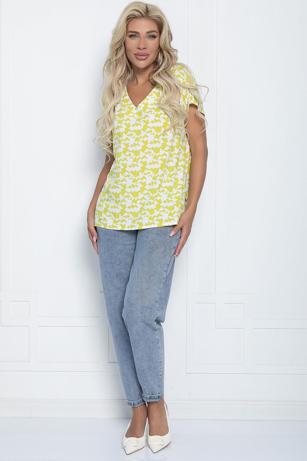 Блуза "Олли" (лайм) Б7106 LT Collection
