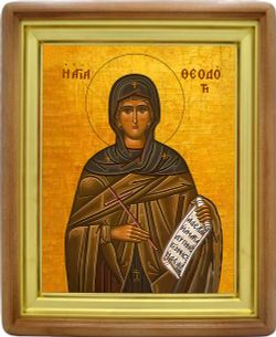 Феодотия Азийская преподобная. Икона на холсте.