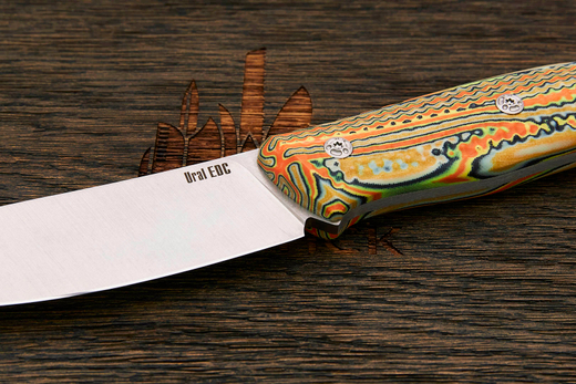 Нож разделочный UralEDC&Ножинск КрейсерЪ, клинок 118мм, сталь AR-RPM9, рукоять crazyfiber T1