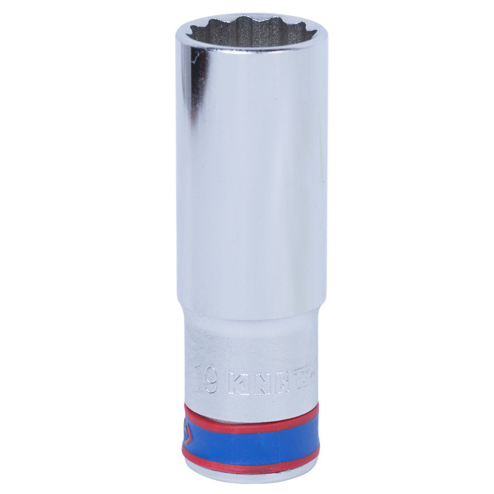 KING TONY (323019M) Головка торцевая глубокая двенадцатигранная 3/8", 19 мм
