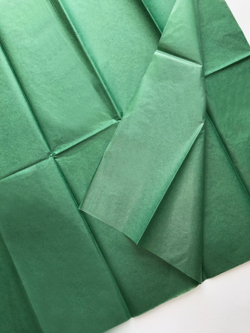 Бумага тишью 50 х 66 см (10 листов), тёмно-зелёная