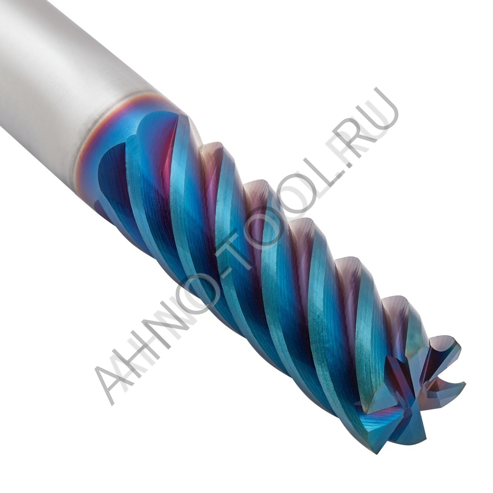 Фреза твердосплавная   8мм (L=60, l=20, хв=8) Z6 45° по закаленной стали BRHM-6E-D8.0 HRC65 AHNO
