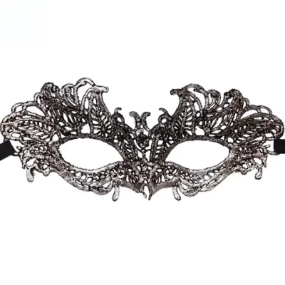 Маска кружево»Магия Востока», серебряный