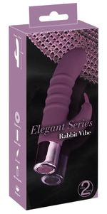 Фиолетовый вибратор-кролик с ребрышками Rabbit Vibe - 16 см. (Цвет: фиолетовый)