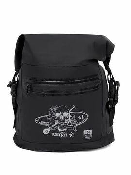 Гермосумка через плечо Sargan Скелетон-САП/Пляжка с доп.карманом 15 л черный