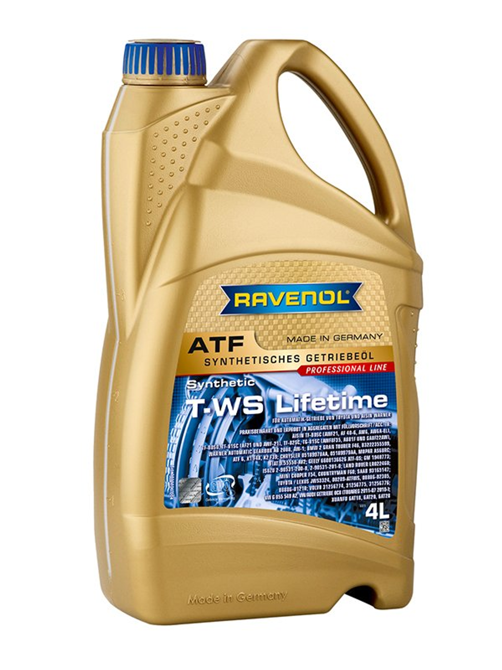 Жидкость для АКПП Ravenol ATF T-WS Lifetime, синтетическая, 4 л