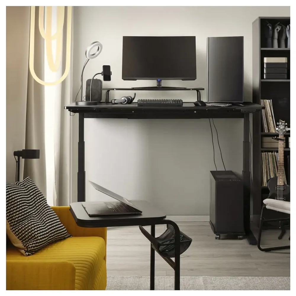 Игровой стол- UTMANING IKEA, УТМАНИНГ ИКЕА, 160х80, черный
