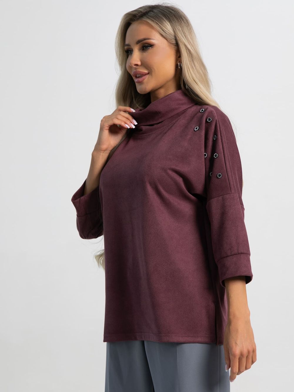 Джемпер Темп города (ягодный) Б15465-4М LT Collection