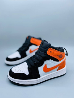 Детские кожаные кроссовки Nike Air Jordan 1