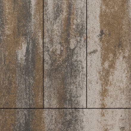 Тротуарная плитка ПРЯМОУГОЛЬНИК 900х300 мм - Листопад гладкий Песчаник